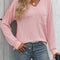 V-Neck Long Sleeve T-Shirt