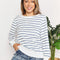 Double Take Striped Long Sleeve Round Neck Top