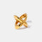 18K Gold-Plated Crisscross Ring