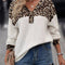 Leopard V-Neck Long Sleeve T-Shirt