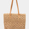 Fame Straw Braided Tote Bag