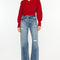 Kancan Distressed High Waist Bootcut Jeans