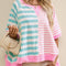 Contrast Stripes Round Neck Half Sleeve T-Shirt