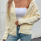 Perfee Zip Up Long Sleeve Hooded Cardigan