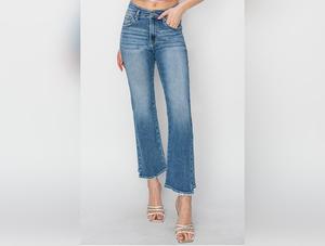 RISEN High Rise Slim Straight Jeans - Women's