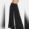 Zenana Pleated Linen Blend Wide Leg Pants