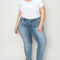 Judy Blue Full Size Cuffed Hem Low Waist Slim Jeans