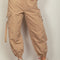 VERY J Elastic Waist Woven Cargo Pants