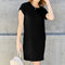 Basic Bae Bamboo Full Size Round Neck Short Sleeve Dress with Pockets