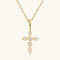 925 Sterling Silver Moissanite Cross Pendant Necklace