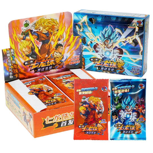 Dragon Ball Collection Card Shiny Son Goku Saiyan Vegeta Trading Proxy Flash Cards Gam Anime Battle Carte for Children Gift Toy