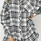 Plaid Collared Neck Long Sleeve Shirt