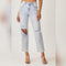 RISEN High Rise Distressed Relaxed Jeans