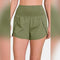 Zenana High-Waisted Zippered Back Pocket Active Shorts