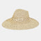 Fame Cutout Woven Straw Hat