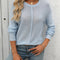 Mandy Round Neck Dropped Shoulder Knit Top