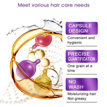 Sevich Mix Hair Vitamin Capsule Hair Treatment Oil Repair Damaged Smooth Hair Care Serum Nourishing Keratin Complex Oil