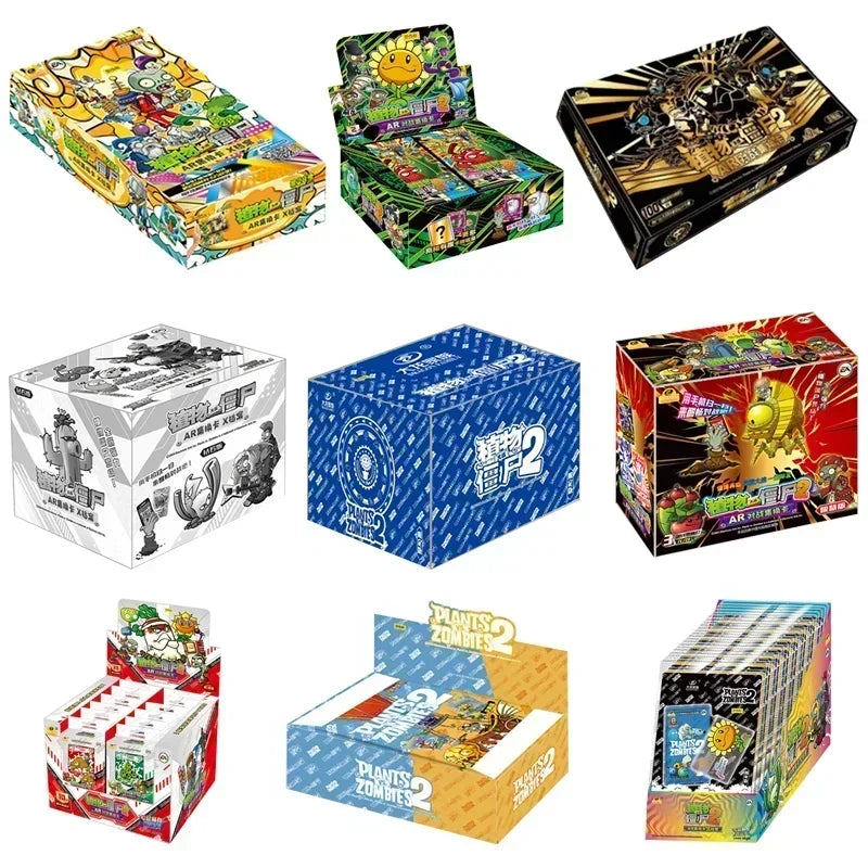 Plants Vs. Zombies Anime Game Interchangeable Collection Cards AR Battle Card Board Game Card Toy Gift for Child's Birthday