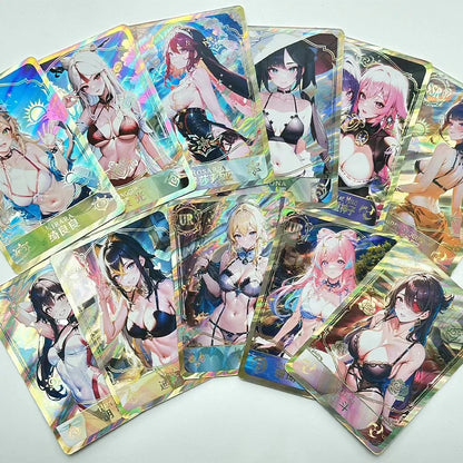 Sexy Bikini Loli Swimsuit Card Second Round 55pcs Not Repeating Charming Sexy Card Goddess Story ACG Sexy Anime Pornography Card