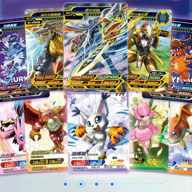 KAYOU Digimon Cards Adventure Legendary Edition Anime Game Peripheral Tyrannosaurus Rex SP UR Collection Card Kids Gift