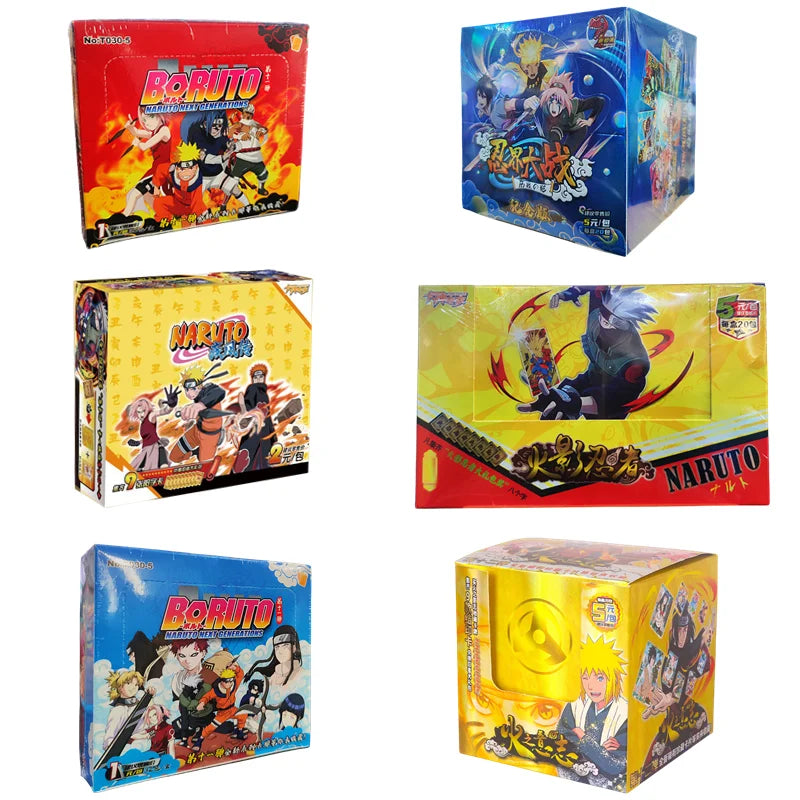 Naruto Collection Cards Combination CP Naruto Sasuke SP Tsunade Cartoon Anime Limited Flash Card Kids Birthday Gift Toy