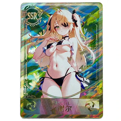 Sexy Bikini Loli Swimsuit Card Second Round 55pcs Not Repeating Charming Sexy Card Goddess Story ACG Sexy Anime Pornography Card