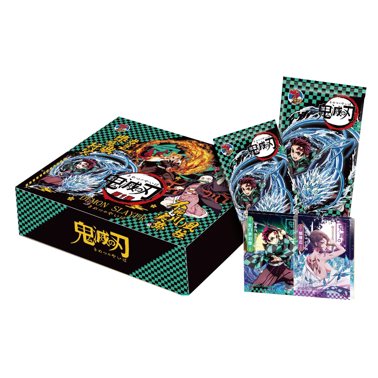 New Demon Slayer Cards Collections Booster Box Japanese Anime Game Child Kimetsu No Yaiba Collectibles Kids Toys