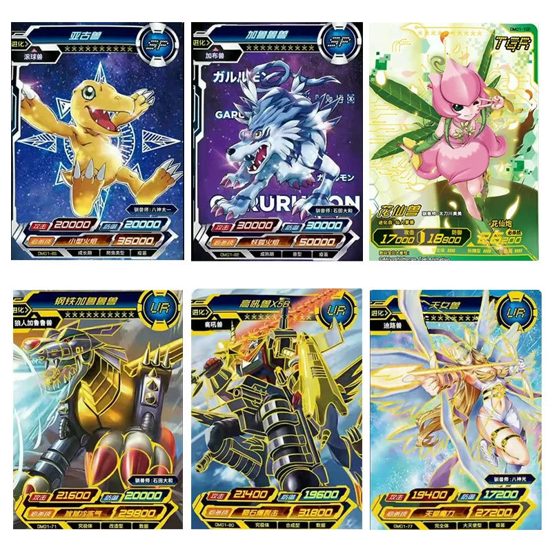 KAYOU Digimon Cards Adventure Legendary Edition Anime Game Peripheral Tyrannosaurus Rex SP UR Collection Card Kids Gift