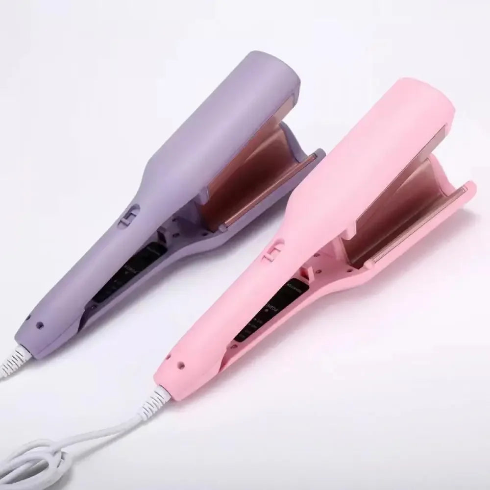 Hair Curling Iron 32mm Deep Wave Hair Curler 4 Temperature Adjustable Fast Heating Crimping Iron Styler Wand for All Hair Style