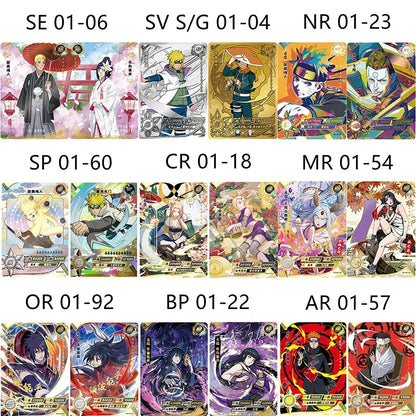 KAYOU Naruto Card Full Set Rare SV BP SE GP CP SP CR MR PR SLR OR AR NR UR ZR Cards Uzumaki Naruto Anime Figure Collectible Card