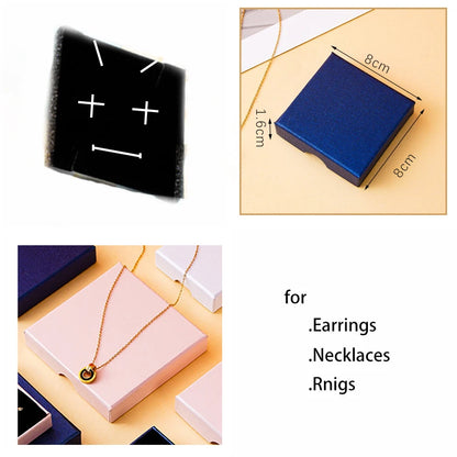 Jewelry Boxes Pink Gift Boxes Earrings Rings Necklaces Boxes Black Box JPB014