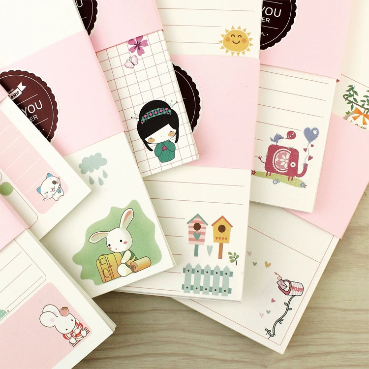 JN Notebook Original Girly Girl Series Notebook Inner Page Notepad Loose-Leaf Paper A5a6 Notebook Loose-Leaf Refill