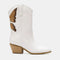 Beast Fashion Butterfly Cut Detail Point Toe Boots