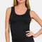 Zenana 2 Way Neckline Washed Ribbed Tank