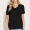 Basic Bae Full Size V-Neck High-Low T-Shirt