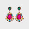 Teardrop Shape Rhinestone Alloy Dangle Earrings