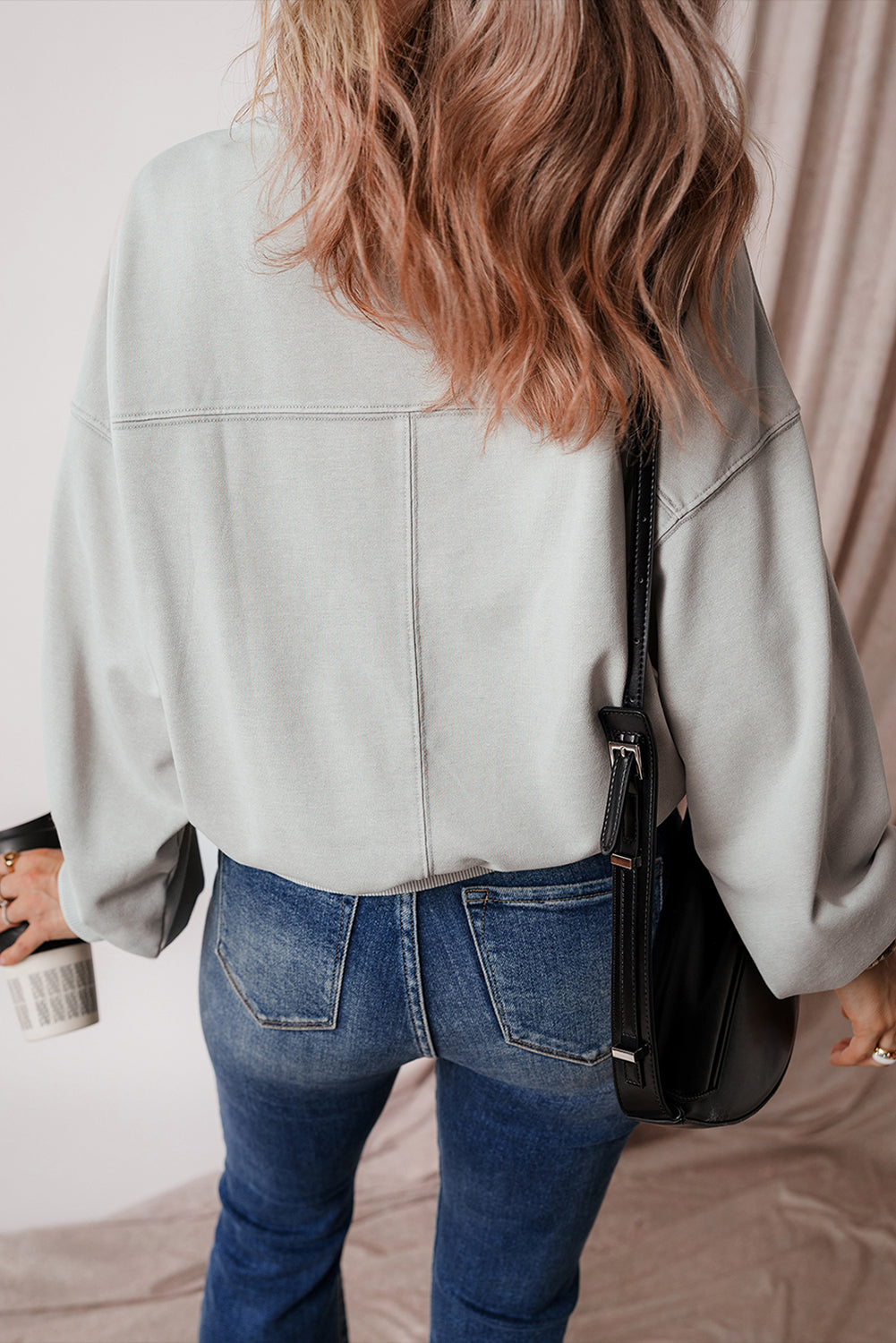 Round Neck Long Sleeve Sweatshirt