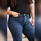 RFM Full Size Tummy Control High Waist Raw Hem Jeans