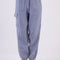 VERY J Washed Woven Crinkle Gauze Drawstring Cargo Pants