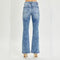 RISEN Full Size High Rise Distressed Flare Jeans