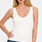 Zenana Double Layer V Neck Tank