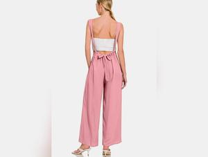 Zenana Pocketed Wide Strap Wide Leg Overalls Comfort Outfit