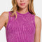 Zenana Washed Ribbed Seamless Crop Tank with Bra Pad