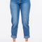 American Bazi High Waist Pleated Waist Mom Jeans