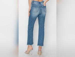 RISEN High Rise Slim Straight Jeans - Women's