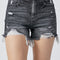 RISEN Full Size High Rise Distressed Denim Shorts