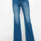 bytos Full Size High Rise Bootcut Jeans with Pockets